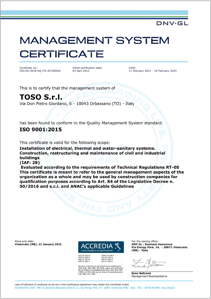 Toso-costruzioni-edilii-certificazione-lso-9001:2015